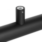 Trapleuning blind zwart rond 45 mm