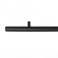 Trapleuning blind zwart rond 45 mm